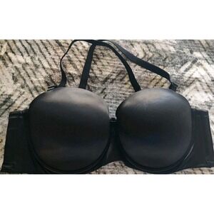 Torrid Women's 46DDD Black Lined Underwire Back Closure Adjustable Demi Bra
